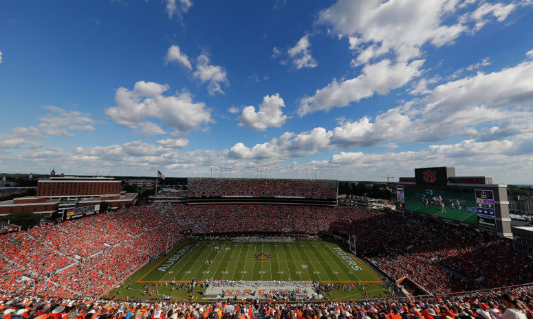 an overview of auburn's jordan-hare stadium