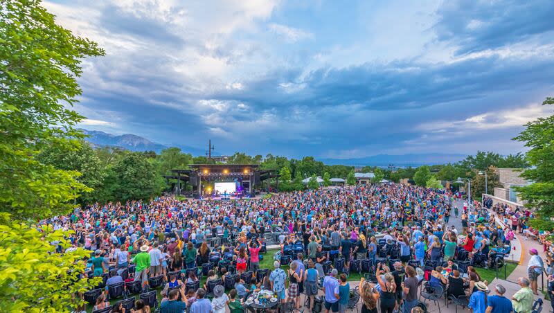 People attend a show at Red Butte Garden Amphitheatre. The venue has provided a sneak preview of its 2024 summer lineup. 