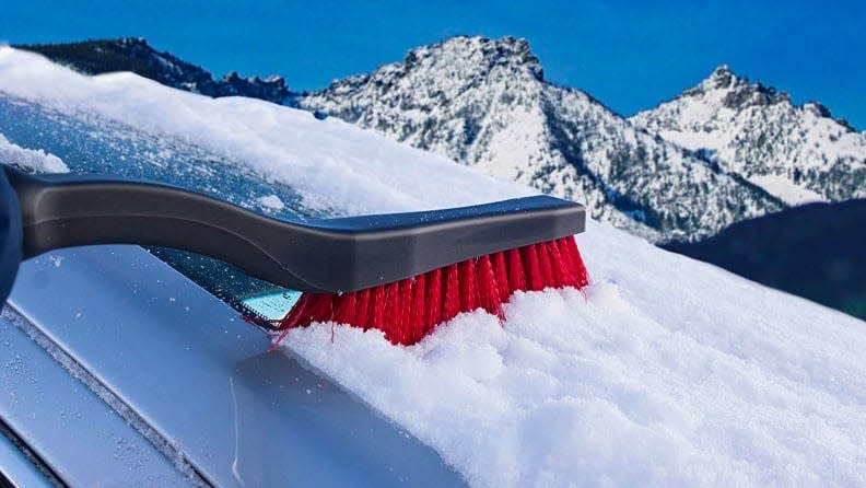 A few folks at our office swear by this Mallory snow brush.