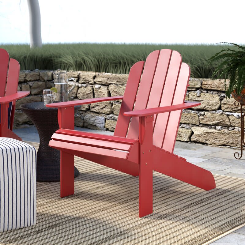 Selkirk Solid Wood Adirondack Chair. Image via Wayfair.