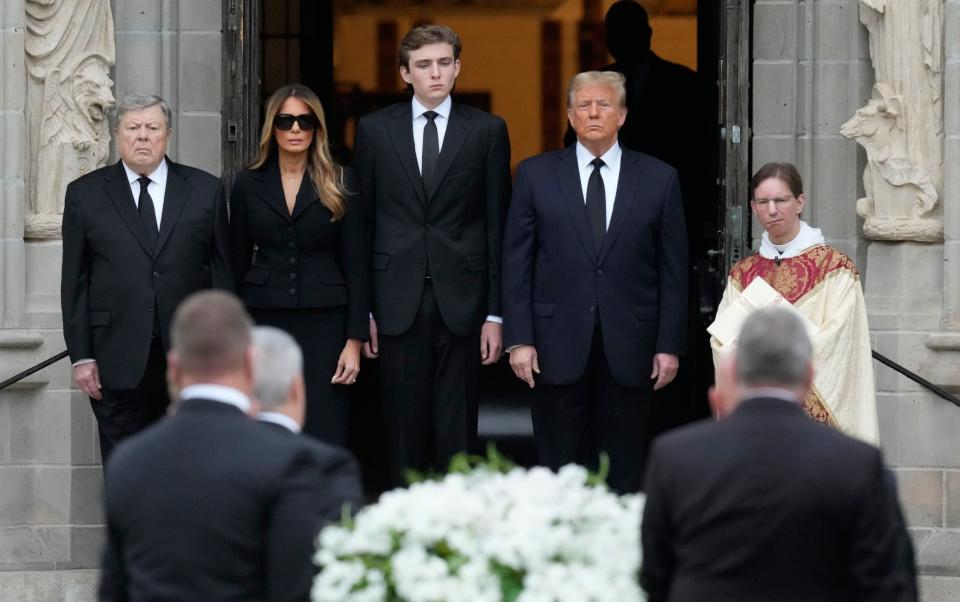 Donald Trump skips court to attend mother-in-law’s funeral with wife ...