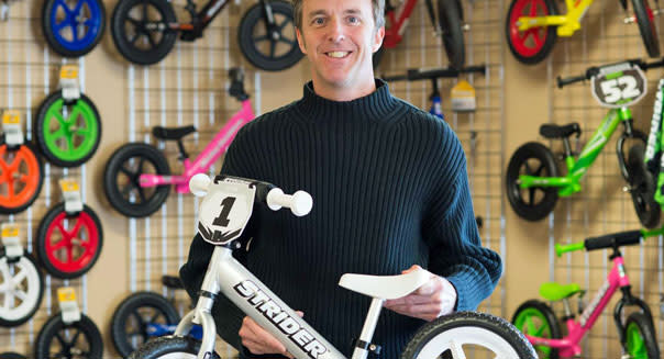 <b class="credit">U.S. Small Business Administration</b>Strider Bikes founder and CEO Ryan McFarland