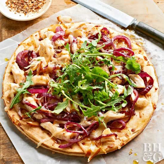 If you have 30 minutes, you have time to whip up one of these quick and easy dinner recipes that will be talked about for days to come. Fast cooking methods and shortcut ingredients get these delicious meals on the table in a flash—without compromising on flavor. You're sure to please your dinner crowd with these recipes for piled-high sandwiches, cheesy pizzas, hearty pastas, tender steaks, and more.