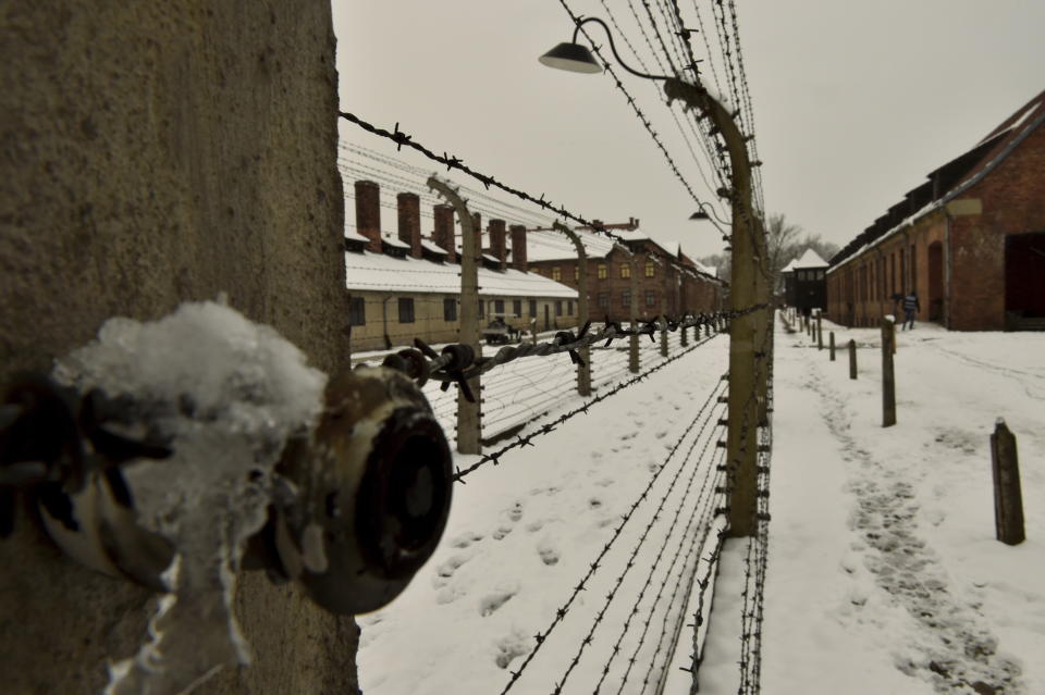 A view of Auchwitz Death Camp during the 70th anniversary of the liberation of the Nazi German concentration and extermination camp, Auschwitz-Birkenau on January 27, 2015 in Aushwitz, Poland. The day commemorates when the Soviet troops liberated the Nazi concentration camp, Auschwitz-Birkenau, in Poland on January 27, 1945. It is hoped that through remembering these events, people will remember the Holocaust and prevent further genocide from taking place