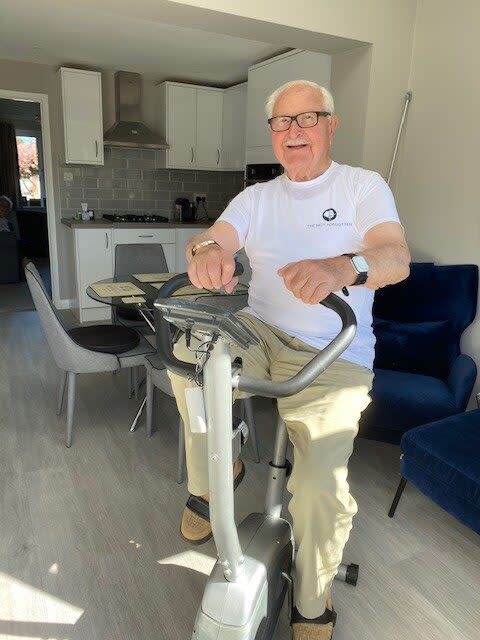 Bernard ‘Bunny’ Ennis gets on his bike for The Not Forgotten charity (Not Forgotten/PA)