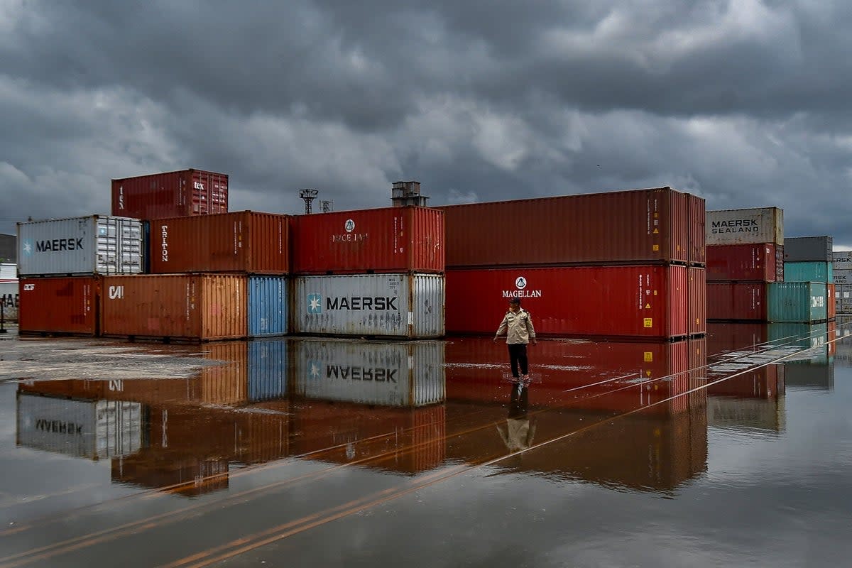 File: A security personnel walks in the premises of a Container Depot in Dhaka (AFP via Getty Images/ Image used for representational purpose only)