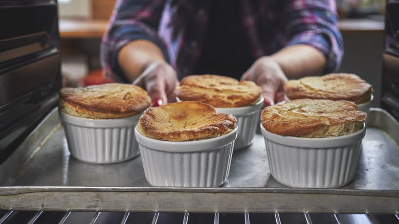 Baking homemade soufflés