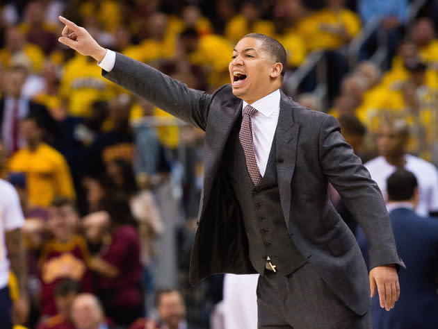 Tyronn Lue makes a point. (Getty Images)