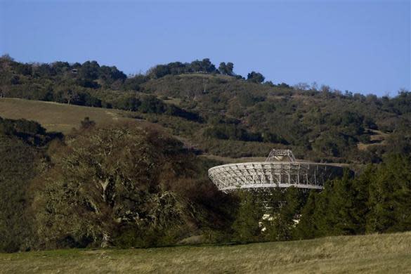The Jamesburg Earth Station is seen in Cachagua Valley, near Carmel, California, February 23, 2012. The earth station, which helped bring Apollo 11's first images from the moon, was an important link for the nation's television, telephone and military networks from 1968 to 2002. Current owner Jeff Bullis, a Silicon Valley businessman, is selling the 97-foot satellite receiver and a 21,718 square foot bunker-like support building on 161 acres of land for close to $3 million.