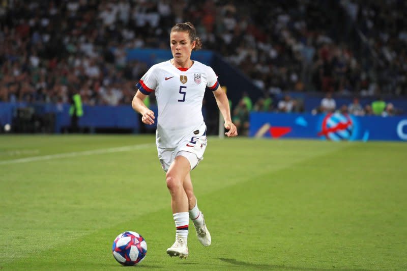 Kelley O'Hara made 160 appearances for the United States Women's National Team. File Photo by David Silpa/UPI