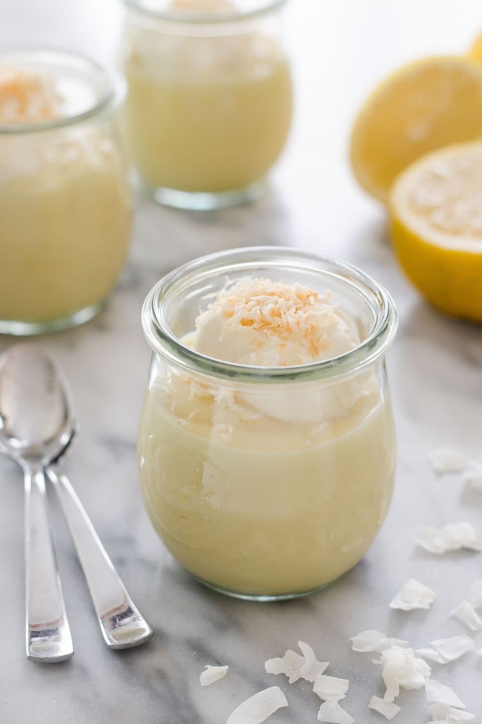 lemon desserts lemon coconut pudding
