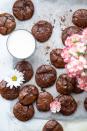 <p>These are everything you love about chewy, chocolatey brownies—in cookie form! Best of all, they’re made without any flour so they’re gluten-free. </p><p><strong>Get the recipe at <a href="https://www.foodfaithfitness.com/flourless-gluten-free-chocolate-cookies/?web=1&wdLOR=c246A7DDC-87FC-2444-8F22-147DB37F9695" rel="nofollow noopener" target="_blank" data-ylk="slk:Food Faith Fitness;elm:context_link;itc:0;sec:content-canvas" class="link ">Food Faith Fitness</a>.</strong></p>