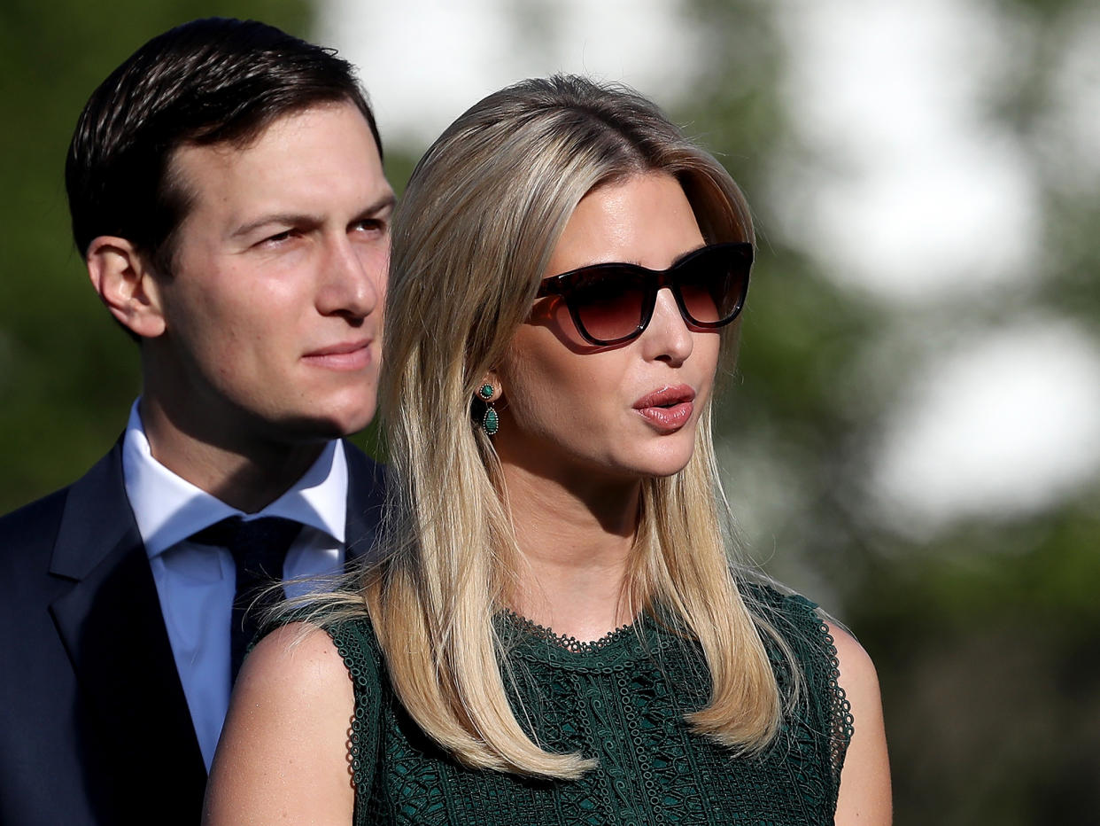 Ivanka Trump and Jared Kushner have come under scrutiny for using personal email accounts in office: Getty Images