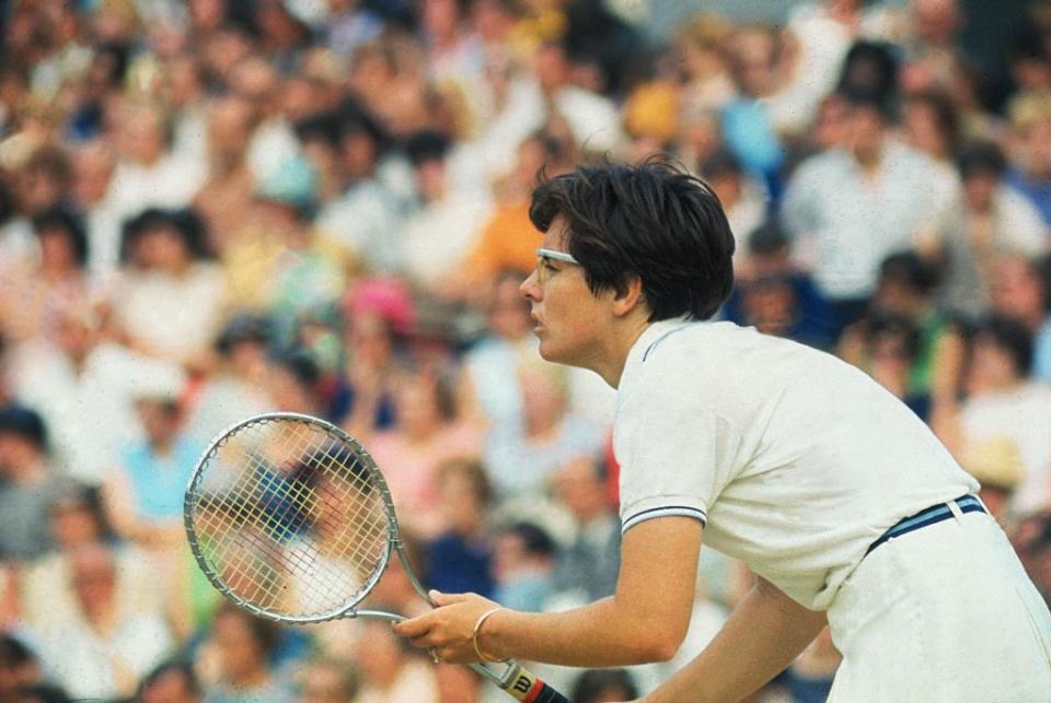 billie jean king in position