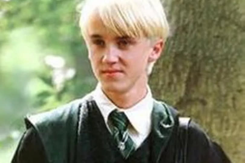 Tom played Draco Malfoy in all eight Harry Potter films