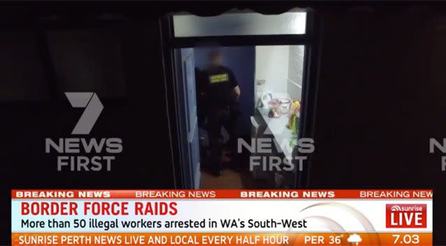 Those detained are understood to be mostly Malaysians, either in Australia illegally or who had breached their visa conditions by working.<p>Picture: 7 News