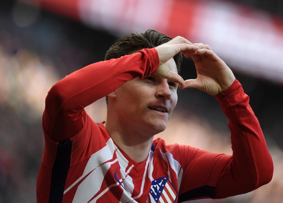 Kevin Gameiro a permis à l’Atlético de remporter de nombreux matches… (AFP Photo/GABRIEL BOUYS )