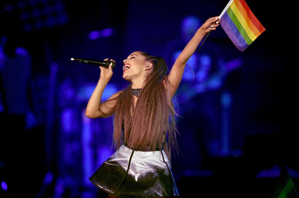Role model: Ariana Grande performs live (Kevin Winter/Getty Images)