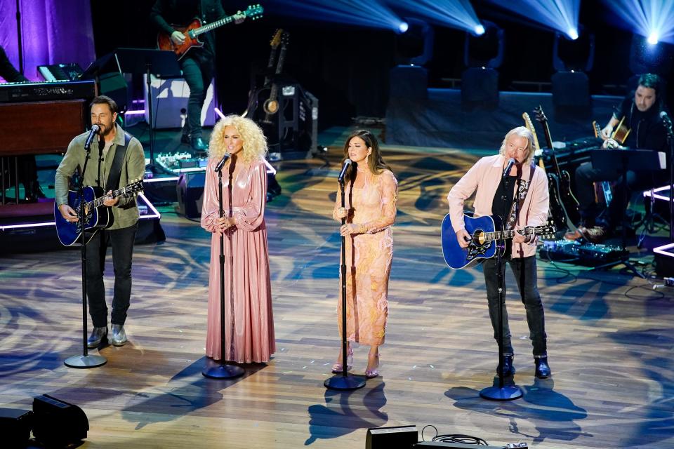Little Big Town performs during the 15th Annual Academy Of Country Music Honors at Ryman Auditorium in Nashville, Tenn., Wednesday, Aug. 24, 2022.