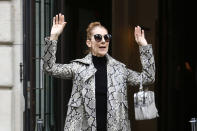 <p>Celine Dion leaves her hotel in Paris, France, on July 27, 2017. (Photo by Mehdi Taamallah/NurPhoto via Getty Images)</p> 