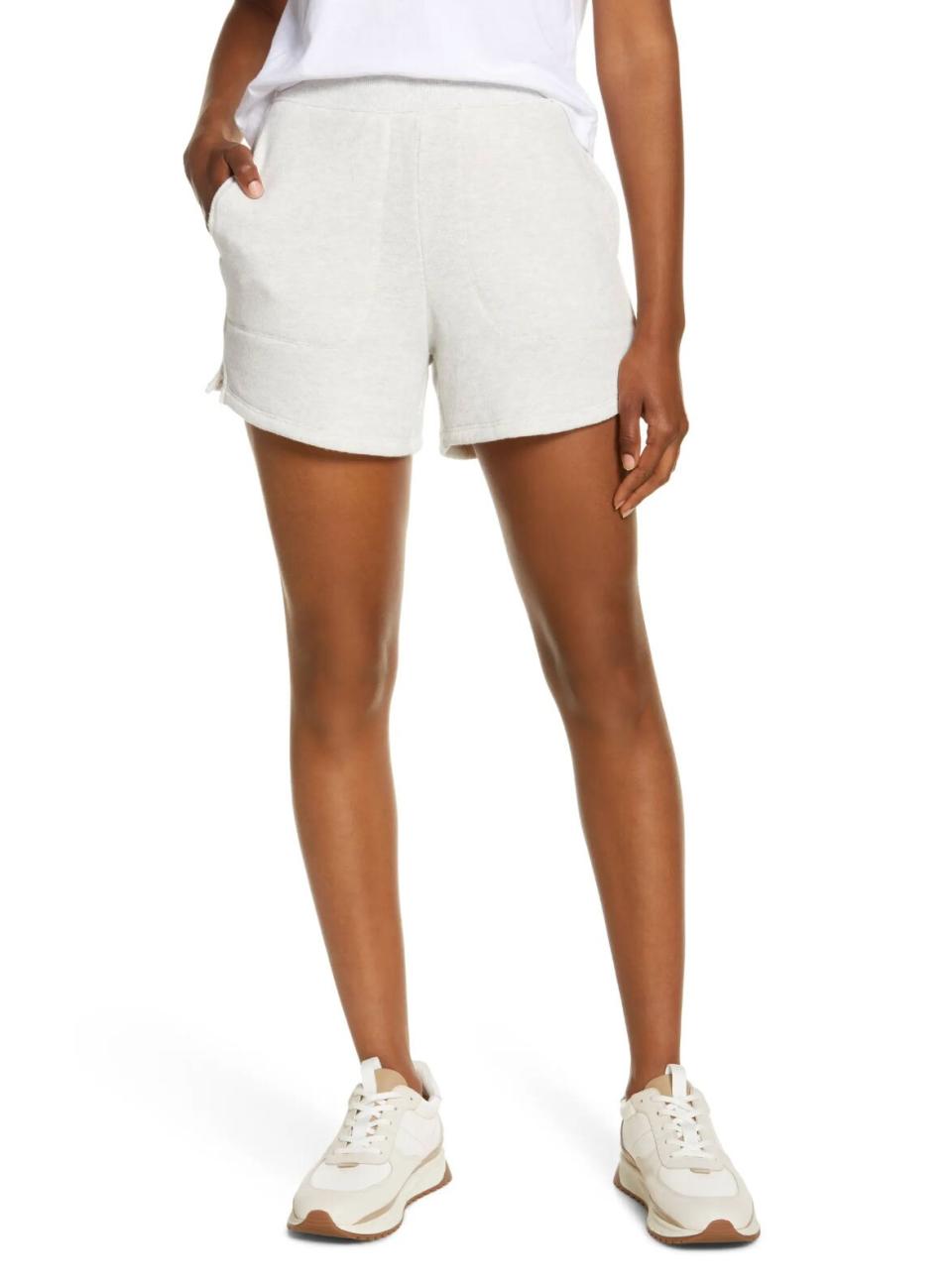 Madewell Airterry Stitched Pocket Sweat Shorts