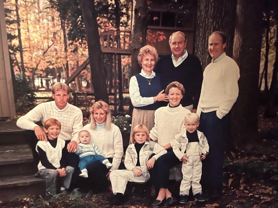 Richard S. Cordrey and his extended family, to include wife Mary Jane and sons Steve (left) and Rick (right), around 1990.