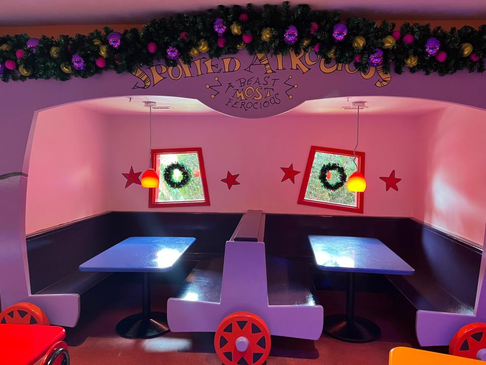 tables in grinch restaurant