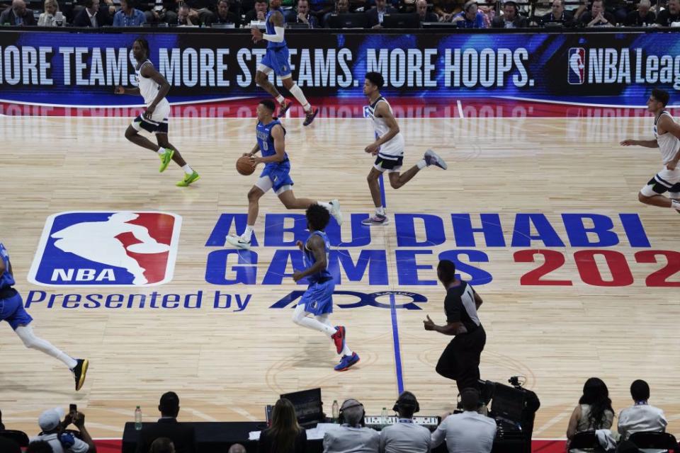 NBA在阿布達比的海外賽。（美聯社資料照）