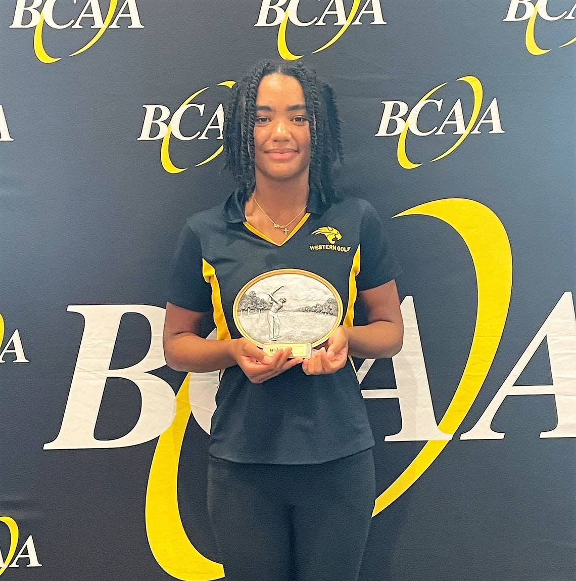 Kierra Williams of Western was runner-up in the girls’ division of the BCAA Damian Huttenhoff Golf Championships.