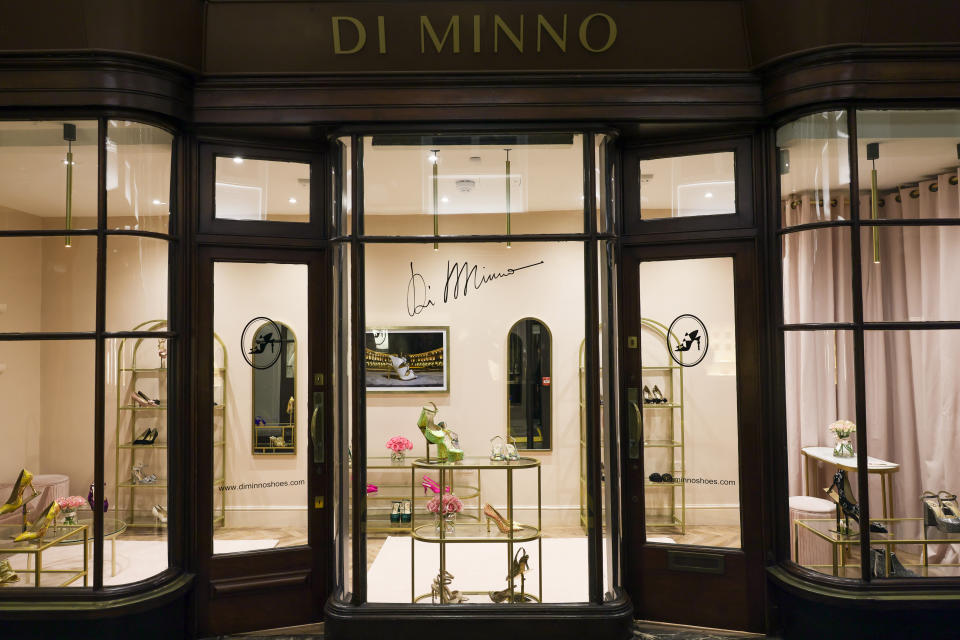 LONDON, ENGLAND - OCTOBER 26: A general view of the atmosphere at the DI MINNO store opening at the Burlington Arcade and then a celebration event at The Sparrow Italia Mayfair on October 26, 2023 in London, England. (Photo by Max Cisotti/Dave Benett)