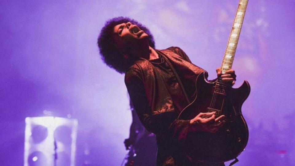 Prince performs onstage on June 14, 2015, at Warner Theatre in Washington, D.C. (Photo by Karrah Kobus/NPG Records via Getty Images)