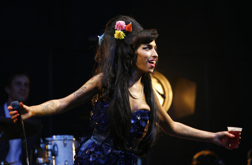 Amy Winehouse was one of the headline names at the festival in 2008.