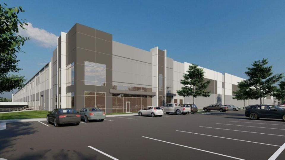 Rendering of Auburndale warehouse project