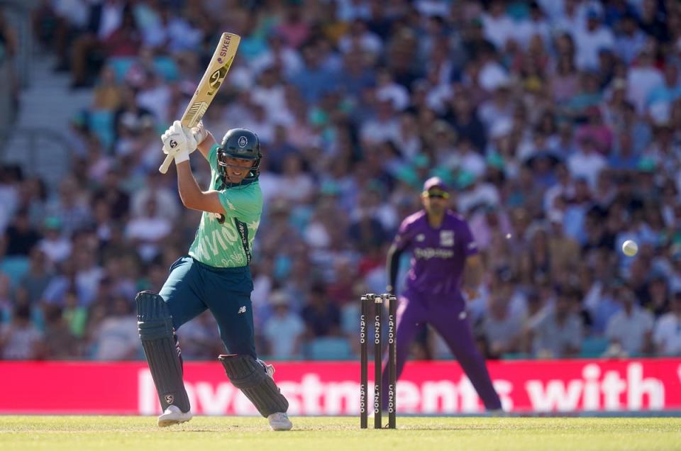 Oval Invincibles’ Sam Curran steered his side to victory (Adam Davy/PA) (PA Wire)