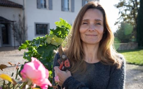 At Armelle Janody's. She is a rose producer and the prÃ©sident of the association "Fleurs d'exception du Pays de Grasse" - Credit:  Magali Delporte