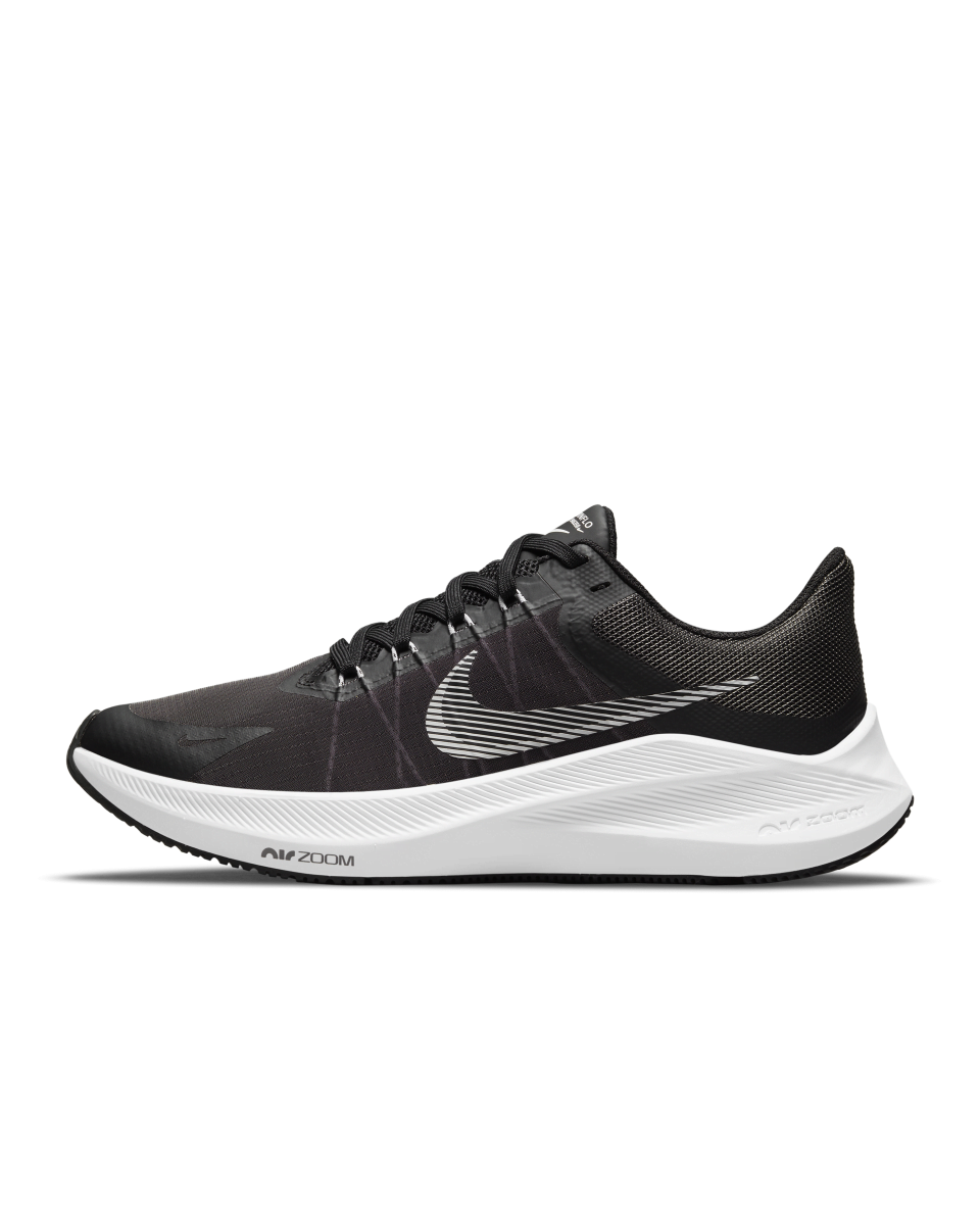 <p><strong>nike</strong></p><p>nike.com</p><p><strong>$90.00</strong></p><p><a href="https://go.redirectingat.com?id=74968X1596630&url=https%3A%2F%2Fwww.nike.com%2Ft%2Fwio-8-premium-womens-road-running-shoes-01GZh6&sref=https%3A%2F%2Fwww.womenshealthmag.com%2Ffitness%2Fg40363859%2Fbest-nike-running-shoes%2F" rel="nofollow noopener" target="_blank" data-ylk="slk:Shop Now;elm:context_link;itc:0;sec:content-canvas" class="link ">Shop Now</a></p><p><strong>Size range: </strong>5-12 | <strong>Colors: </strong>7 | <strong>Material: </strong>Flywire cables, Zoom Air unit, mesh</p><p>One of the best things about the Winflo is that it is under $100, which is more rare for a Nike running shoe. These are a great everyday trainer. Design-wise, you'll notice that the Winflo also has a little more height thanks to a Zoom Air unit surrounded by a foam heel. Another unique detail are the Flywire cables around the laces for more support.</p><p><strong>Rave Review: </strong><strong>"</strong>Nike always does a great job in their running/training shoes! It literally feels like walking on clouds. The support and cushion inside are very comfortable. This shoe would be a great addition to any athletes collection."-Ashleigh C.</p>