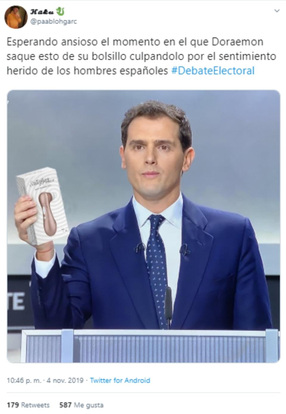 Doraemon, ‘trending topic’ durante el debate electoral gracias a Albert Rivera