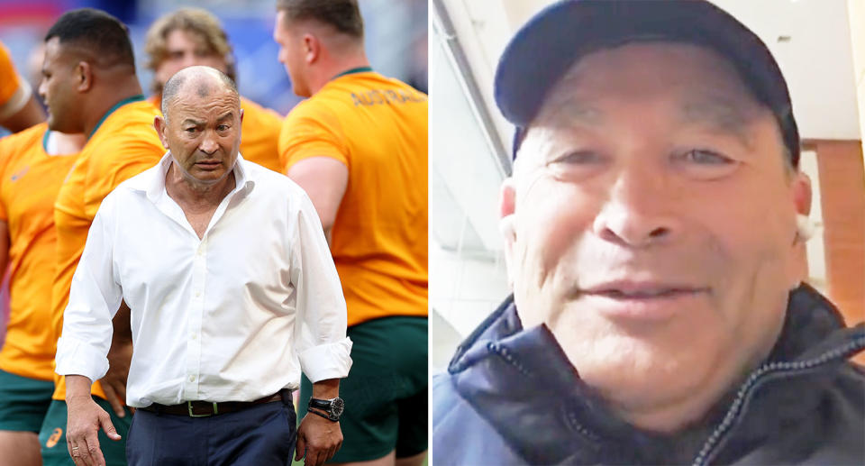 Pictured here is former Wallabies coach Eddie Jones.