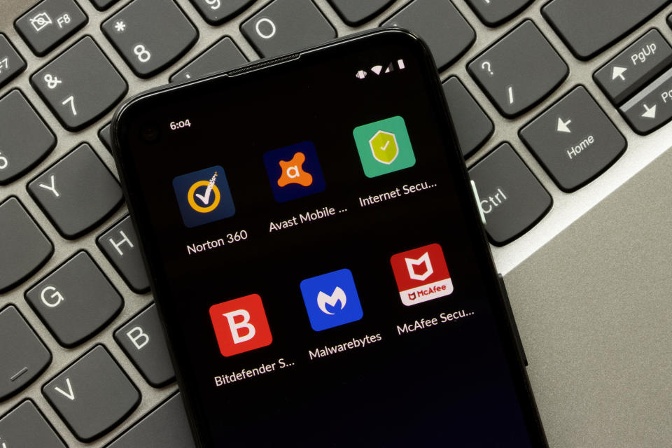 Antivirus apps on phone