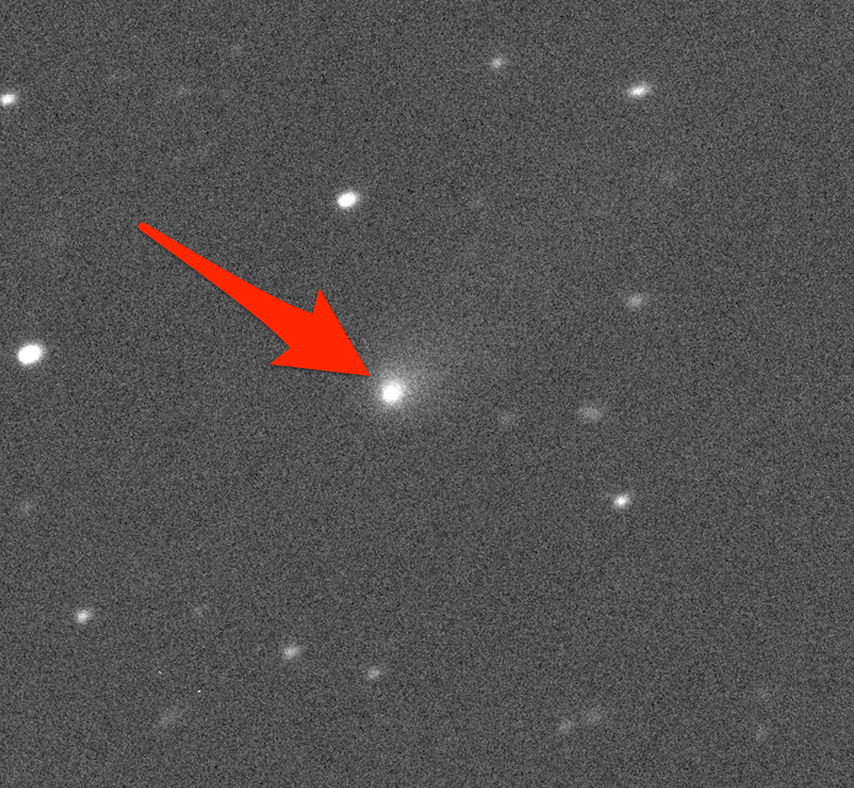 interstellar object comet candidate c2014 q4 borisov gb00234 telescope photo picture canada france hawaii telescope labeled