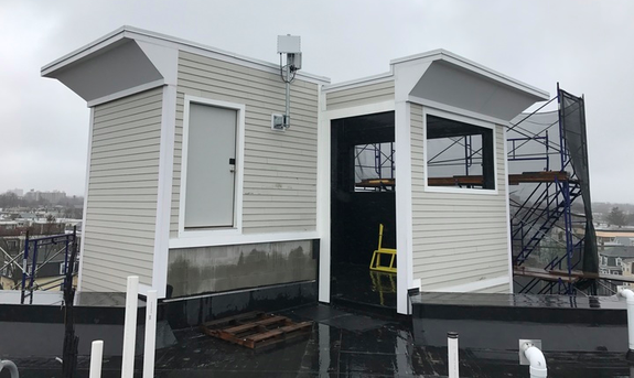 Starry Point placed on a rooftop in Somerville, Massachusetts.