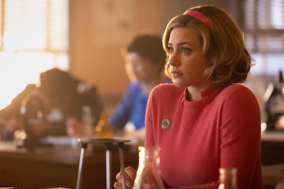 Riverdale -- “Chapter One Hundred Twenty: Sex Education” -- Image Number: RVD703b_0078r -- Pictured: Lili Reinhart as Betty Cooper -- Photo: Justine Yeung/The CW -- © 2022 The CW Network, LLC. All Rights Reserved.