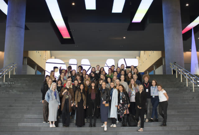 The manifesto was formulated from the achievements, ideas and suggestions of 60 female artists and innovators, some of which are pictured here (Txar R/PA)