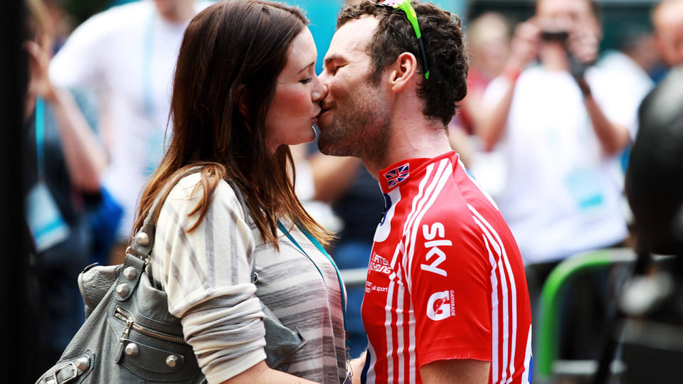 Mark Cavendish and wife Peta, pictured here at the London-Surrey Cycle Classic in 2011.