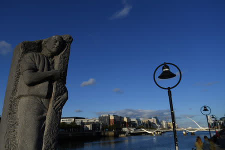 A statue of Matt Talbot is seen in Dublin, Ireland August 24, 2018. REUTERS/Clodagh Kilcoyne