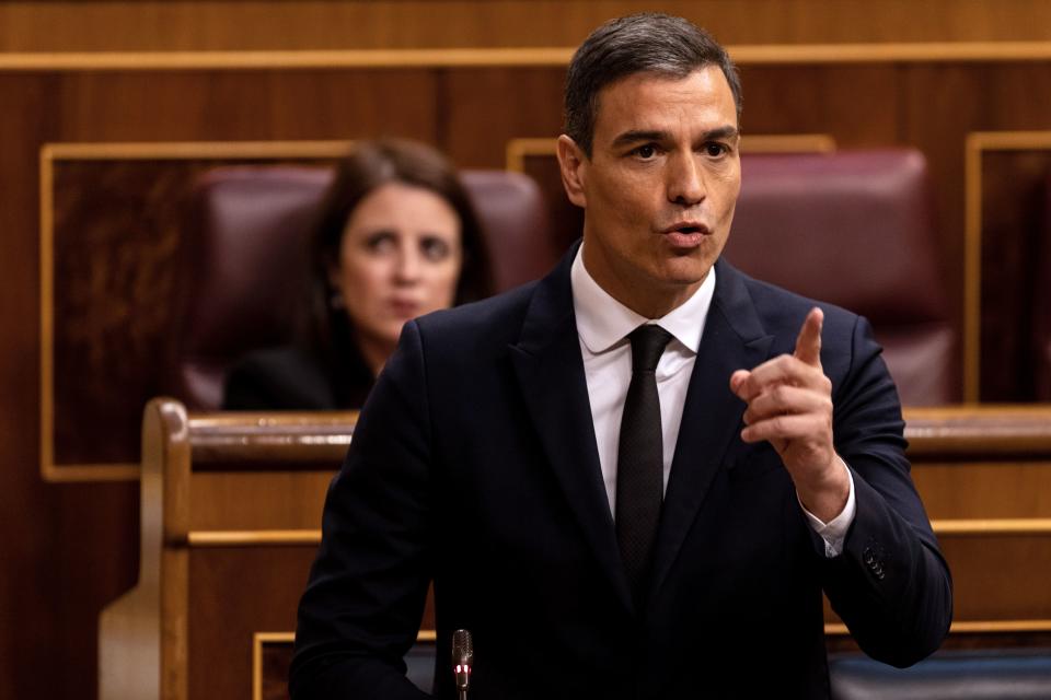 Pedro Sánchez en el Congreso. (Photo by ALBERTO DI LOLLI/POOL / Alberto Di Lolli/AFP via Getty Images)