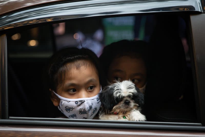 Drive-thru pet blessing on World Animal Day amid coronavirus outbreak