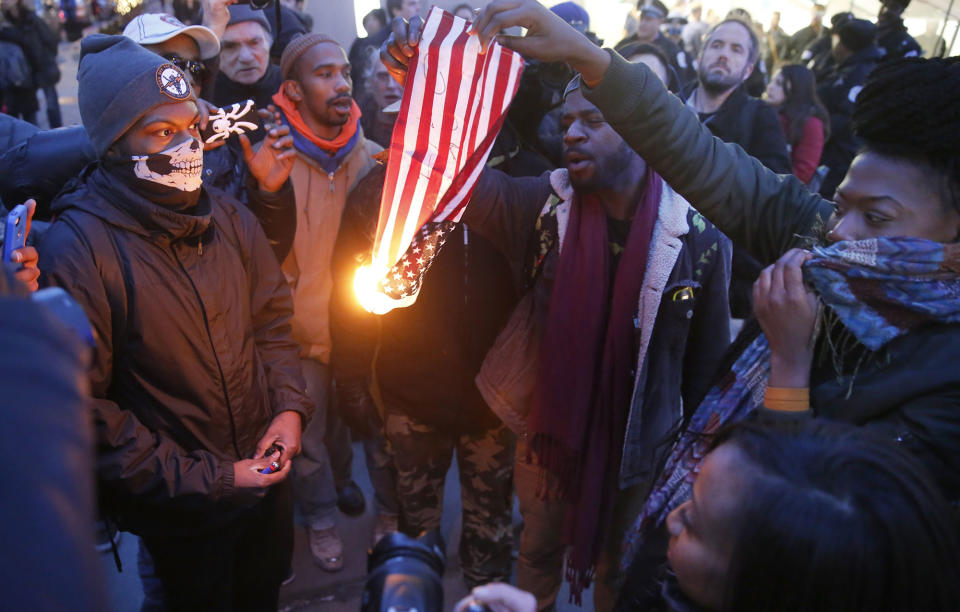 Flag-burning in America: A look back