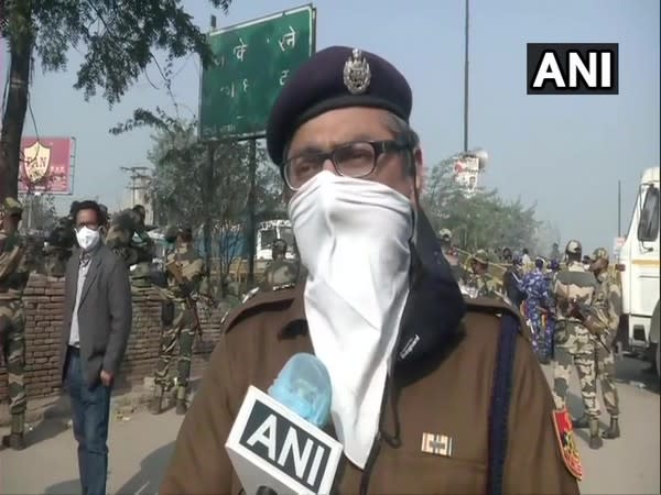 Gaurav Sharma, Deputy Commissioner of Police, Outer North-Delhi in conversation with ANI. (Photo/ANI)