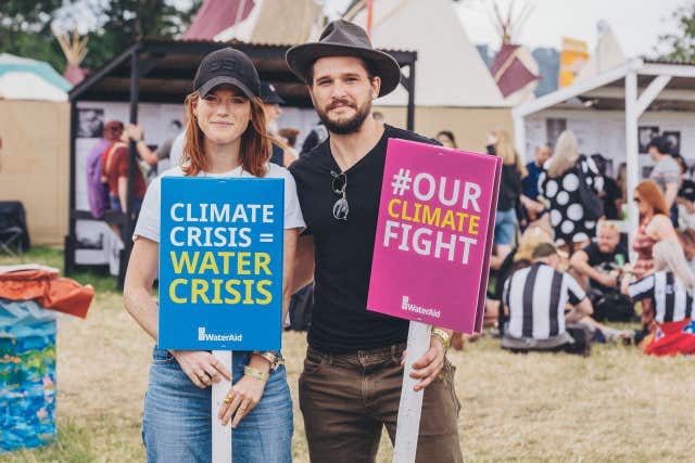 Rose Leslie and Kit Harington 